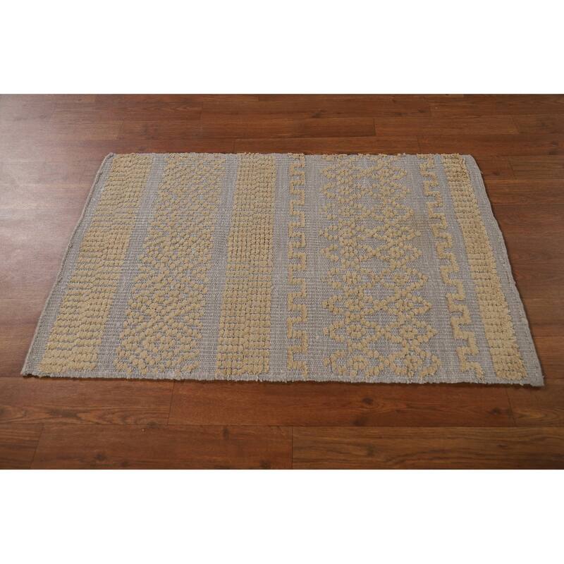 Moroccan Oriental Accent Rug Handmade Wool Carpet - 2'0"x 3'0"
