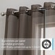 preview thumbnail 59 of 117, HLC.me 2 Piece Semi Sheer Voile Window Curtain Drapes Grommet Top Panels Bedroom, Living Room - Set of 2 panels