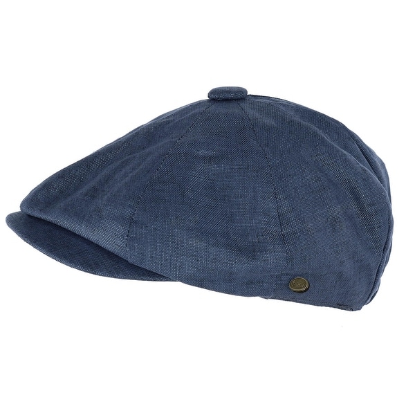linen newsboy hat