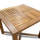 preview thumbnail 3 of 1, Square Teak Dining Table - 36" Sq. x 29" H