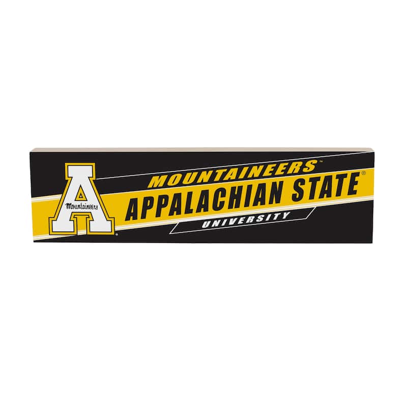 Appalachian State University Wooden Tabletop Mantel Shelf Sign