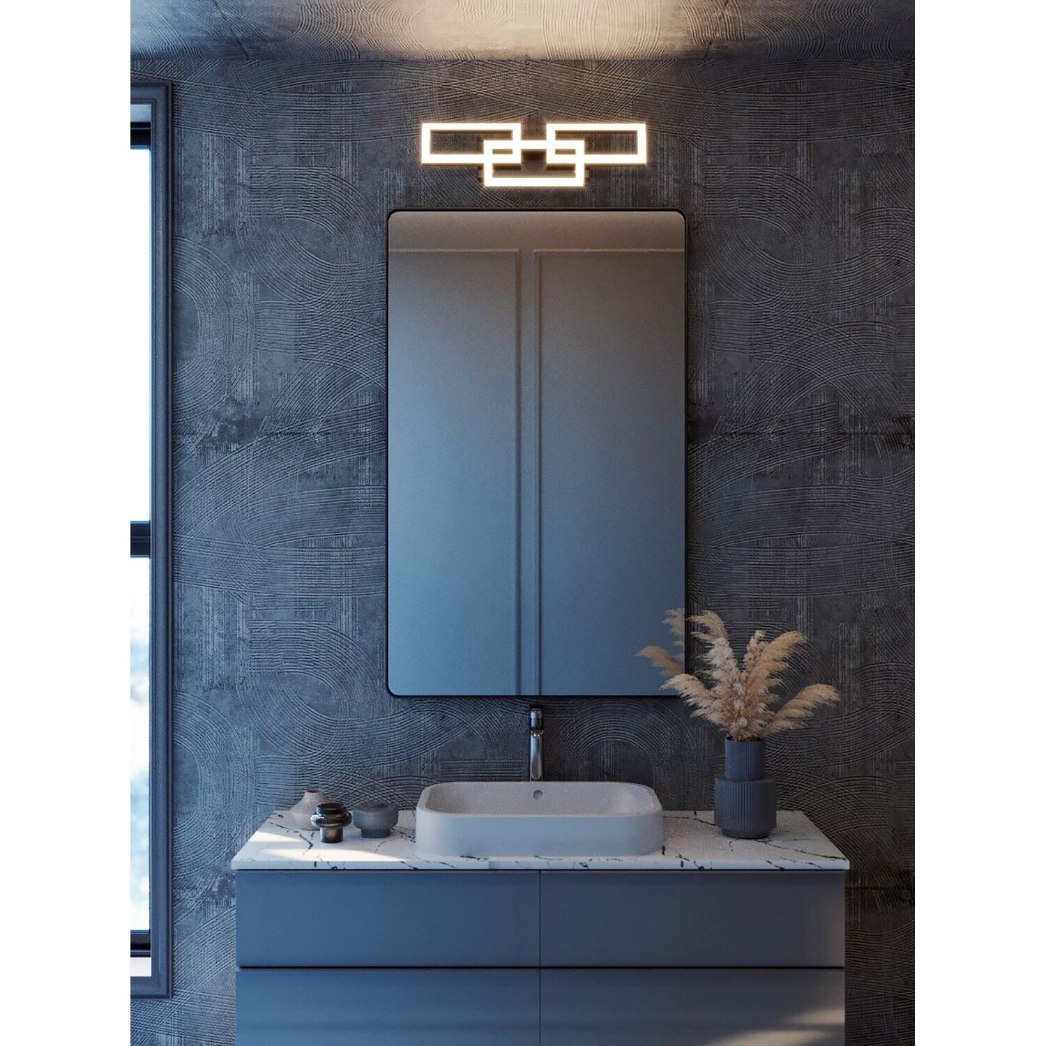 ★ BlusSunshineTrading★ Bright 47.5cm AFX Sia 24'' LED Vanity - Overstock - 39891063