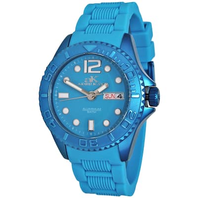 Adee Kaye Women's Tear Drop Blue Dial Watch - AK5433-L (BLU) - 6 (36)