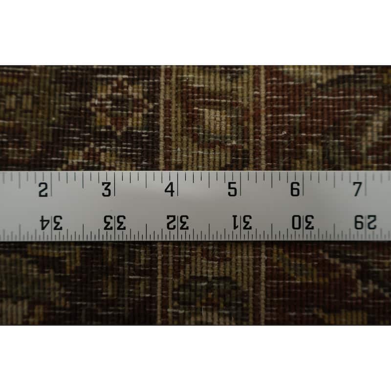 Hand Knotted Oriental 100% Wool Carpet Traditional Floral Oranges & Rust Aubusson Area Rug - 5' 5'' X 4' 0''