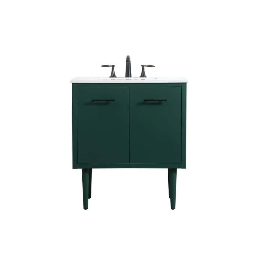 Elegant Lighting VF48030M Cyrus 30" Free Standing, Wall Mounted Single