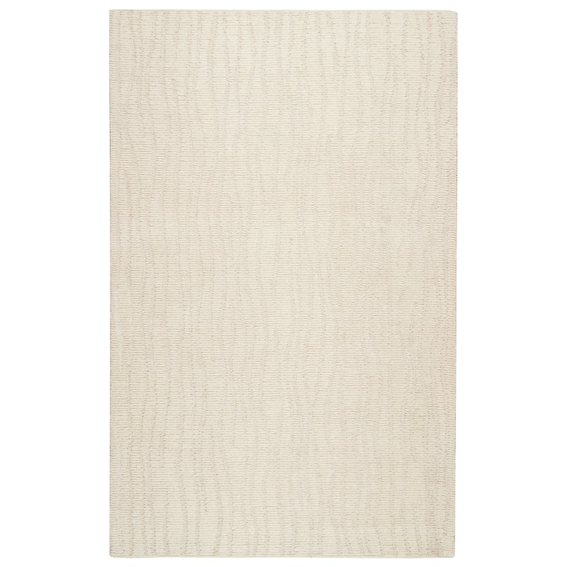 Terra by Obeetee Shadows Waves Ivory Rug - Lavender/Ivory - 8' x 10'
