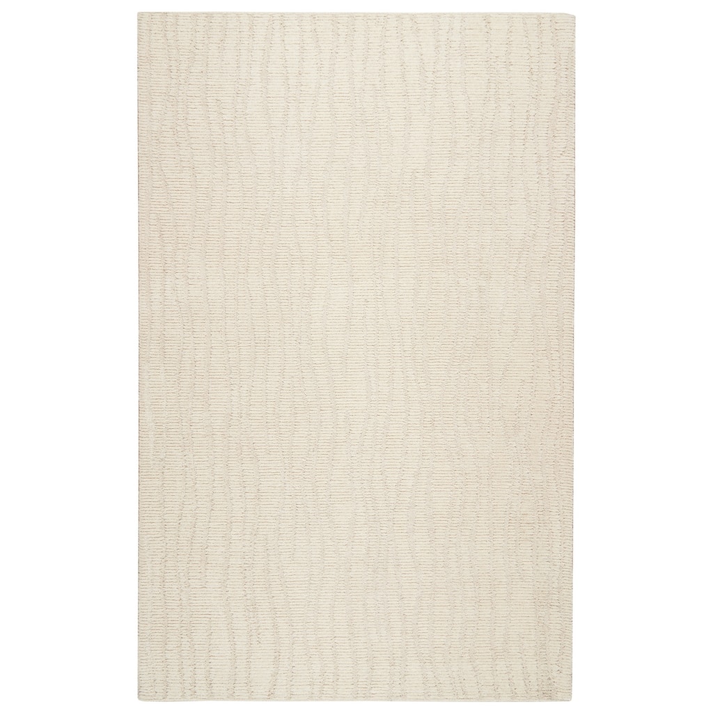 Terra by Obeetee Shadows Waves Ivory Rug