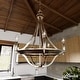 preview thumbnail 36 of 40, Hunter Perch Point Chandelier, Wheel, Candle, Dining Room, Entry, Modern Rustic, Industrial 18" 5 Light - Brushed Nickel