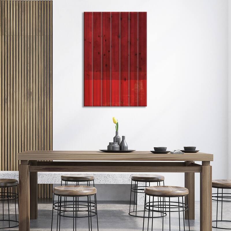 Minimal Watercolor II Print On Wood by Jay Stanley - Multi-Color