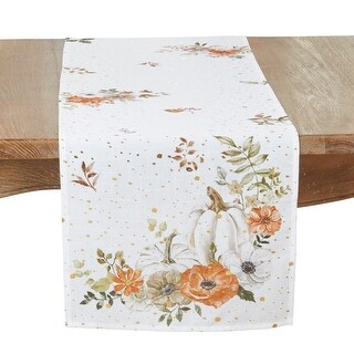 Harvest Delight Pumpkin Table Runner - 16"x72" - Bed Bath & Beyond ...