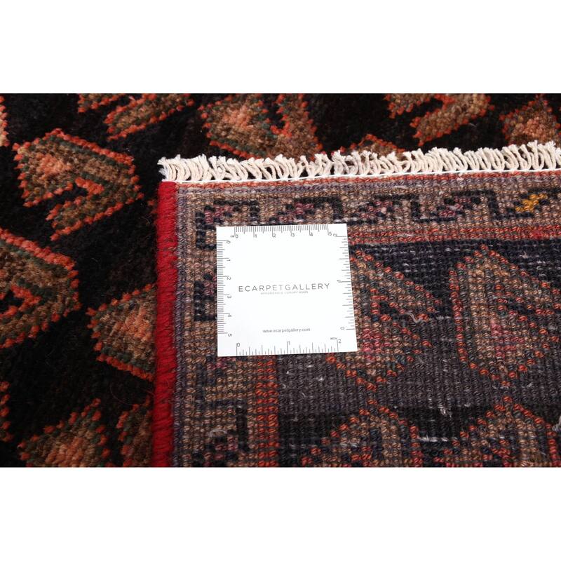 ECARPETGALLERY Hand-knotted Andelz Dark Navy Wool Rug - 4'1 x 8'10