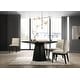 preview thumbnail 4 of 3, Alpine Furniture Cove 59" Round Dining Table, Vintage Black