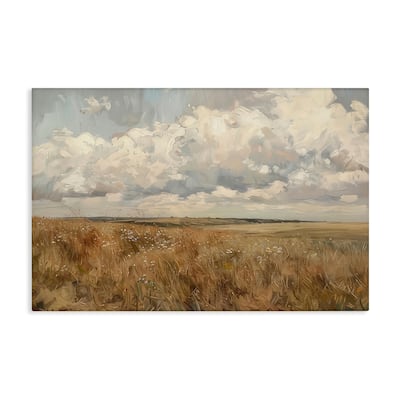 Stupell Wide Open Farm Field Canvas Wall Art Design By LSR Creative Studio