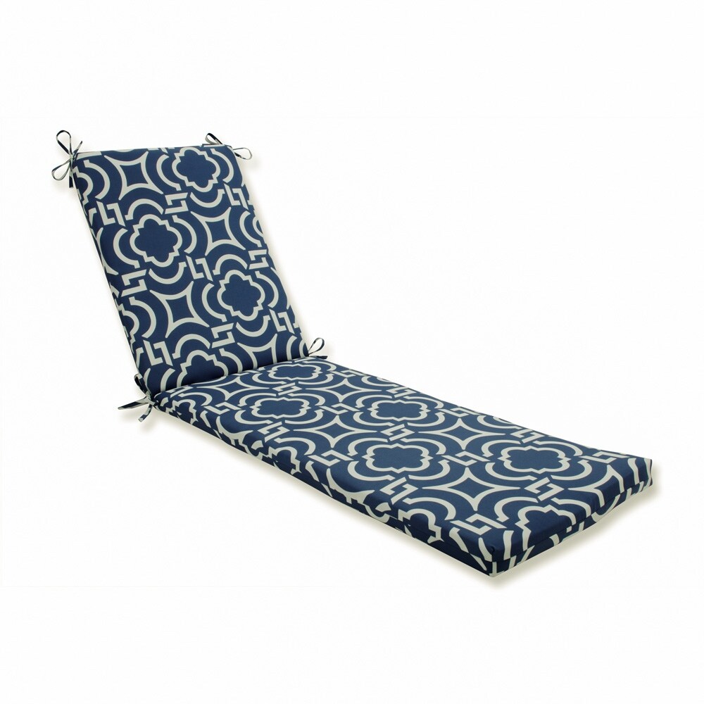 Pillow Perfect Outdoor Indoor Carmody Navy Chaise Lounge Cushion 80x23x3