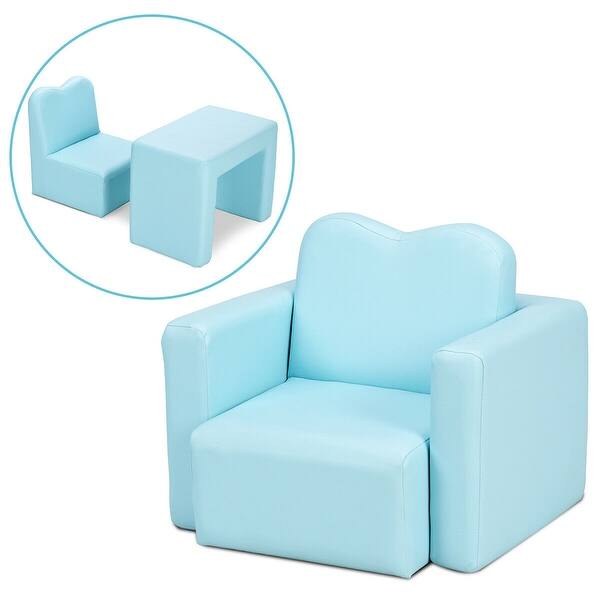 Shop Gymax Multi Functional Kids Armchair Sofa Table Chair Set