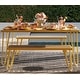 preview thumbnail 2 of 30, The Novogratz Poolside Collection Paulette Outdoor Table and Bench Set