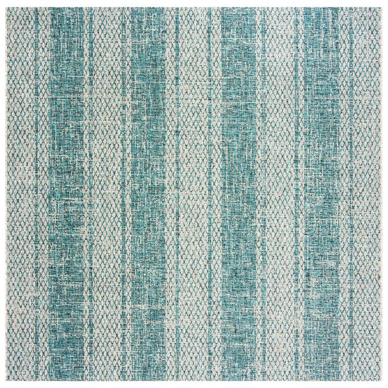 SAFAVIEH Courtyard Nanci Stripe Indoor/ Outdoor Waterproof Patio Backyard Rug