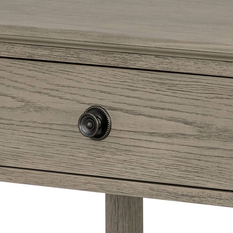 Roomfitters Victoria Nightstand, French Inspired Bedside Table with Storage Drawer and Open Shelf