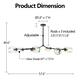 Belladepot Modern Full-angle Adjustable Chandelier with Smoked Glass Shades