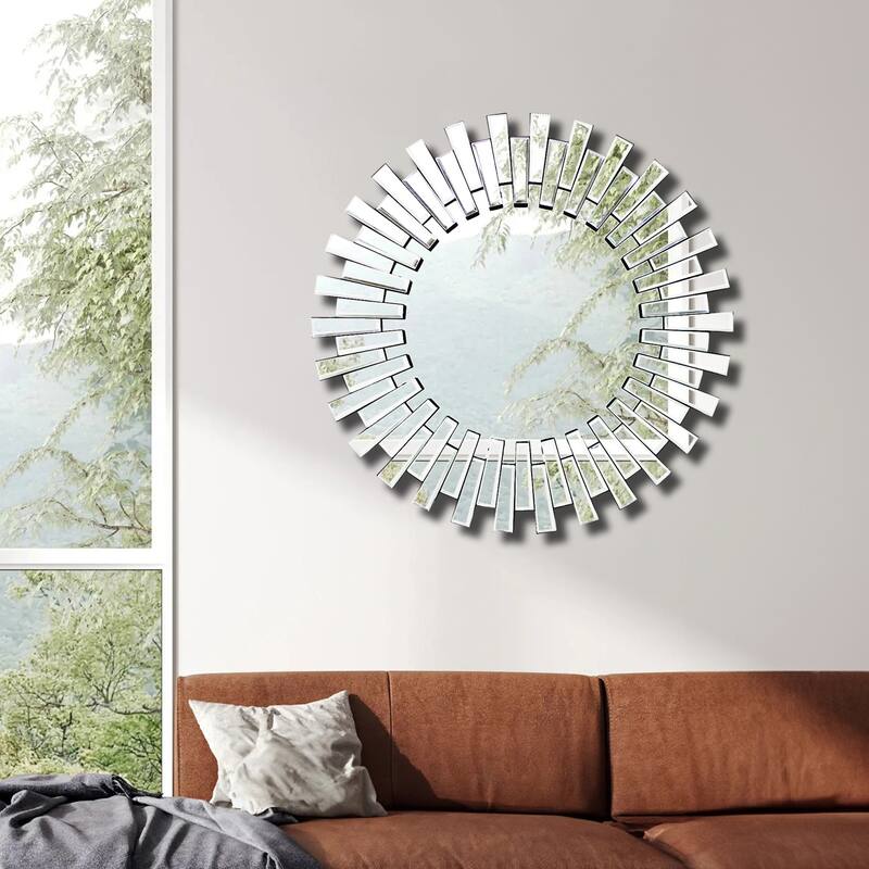 CAPELLA Round Sunburst Wall Mirror Bed Bath & Beyond 39292316