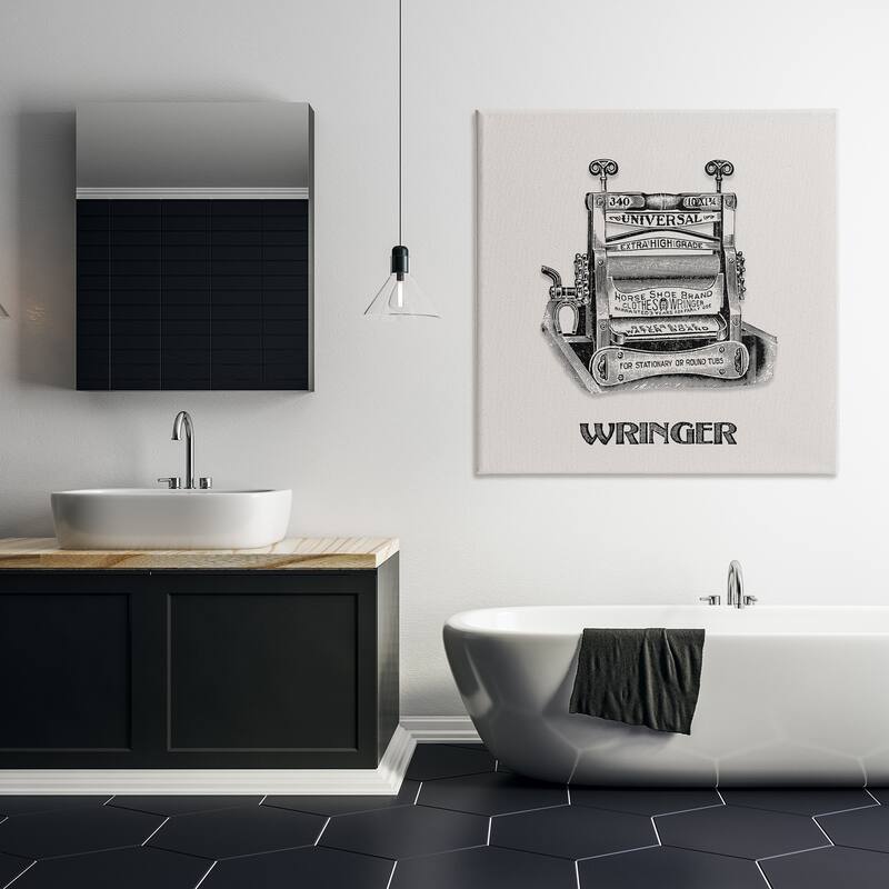 Stupell Antique Clothes Wringer Canvas Wall Art Design By Val Rhodes