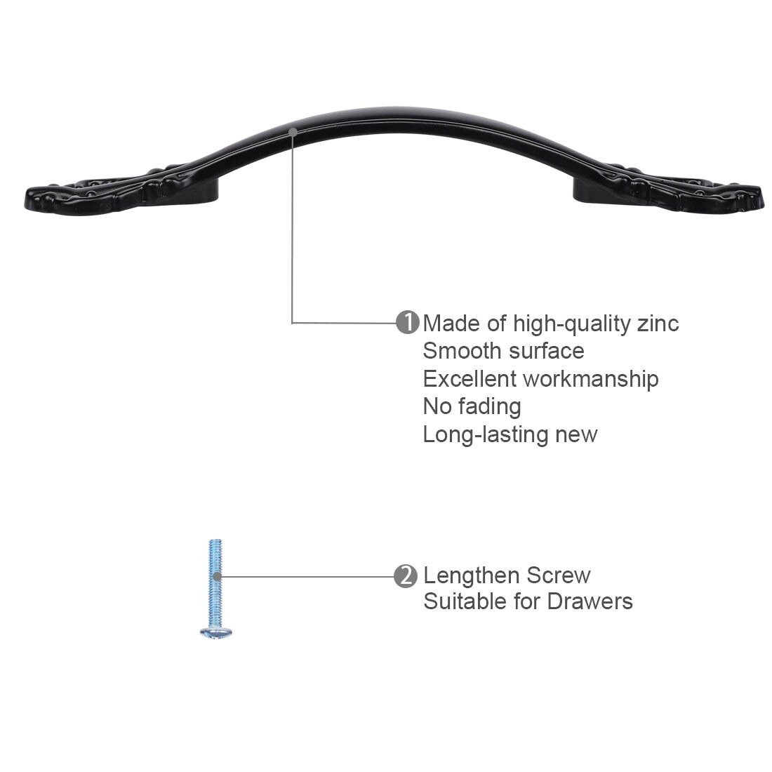 Shop Cabinet Handle Pull 5 Hole Center Zinc Alloy For Drawer