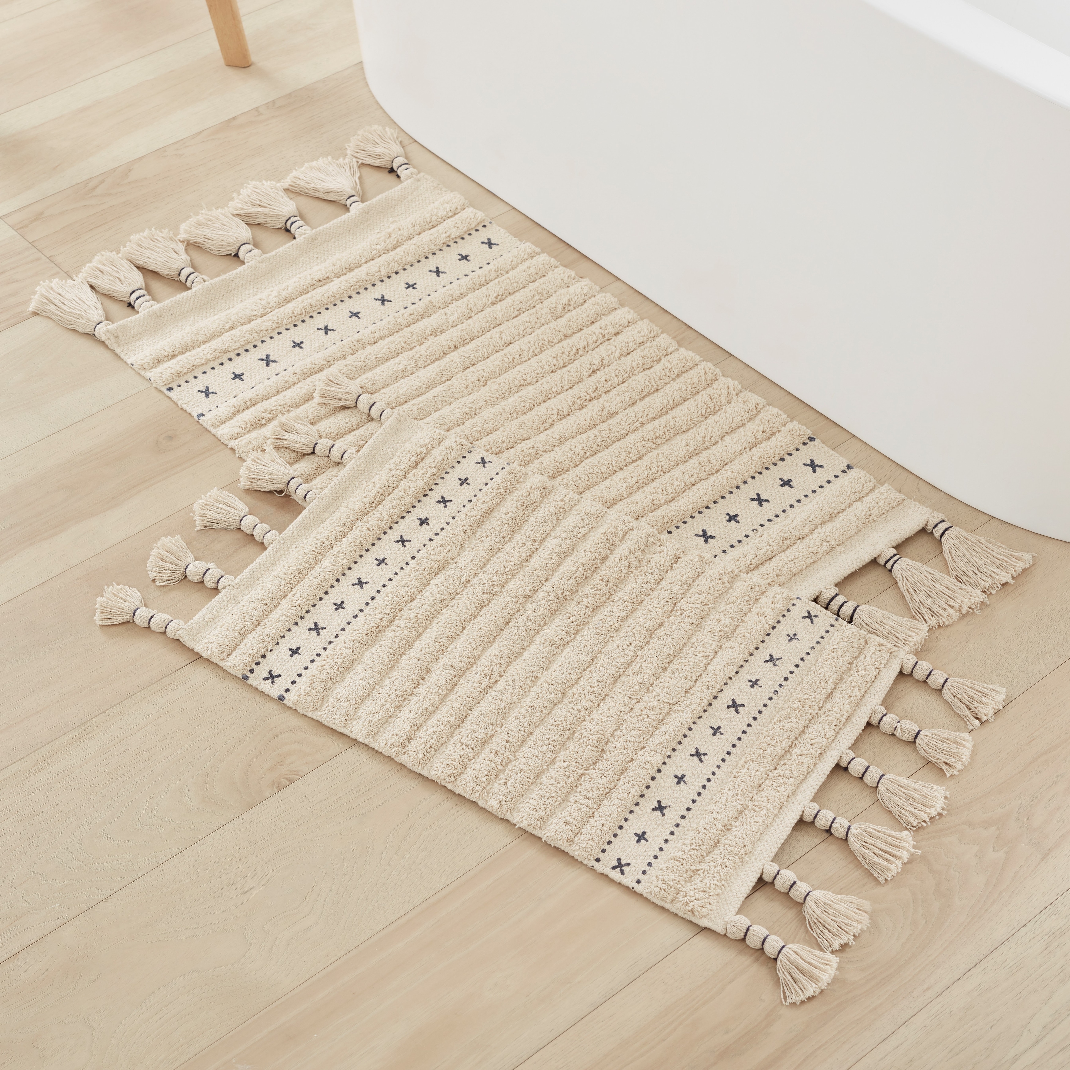 Boho bath mat discount