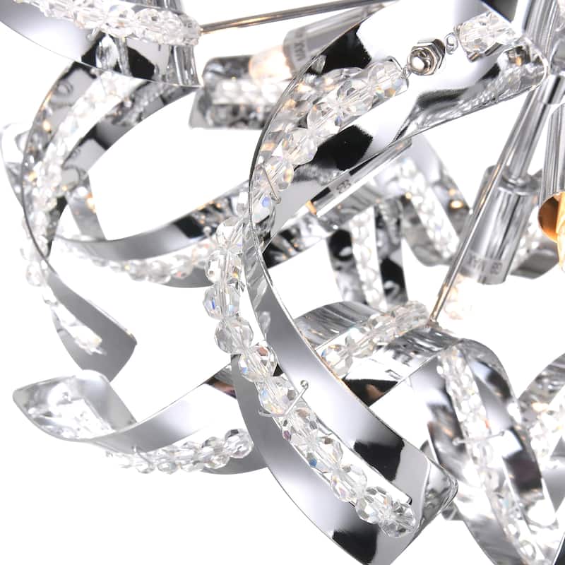 Swivel 18 Light Chandelier With Chrome Finish