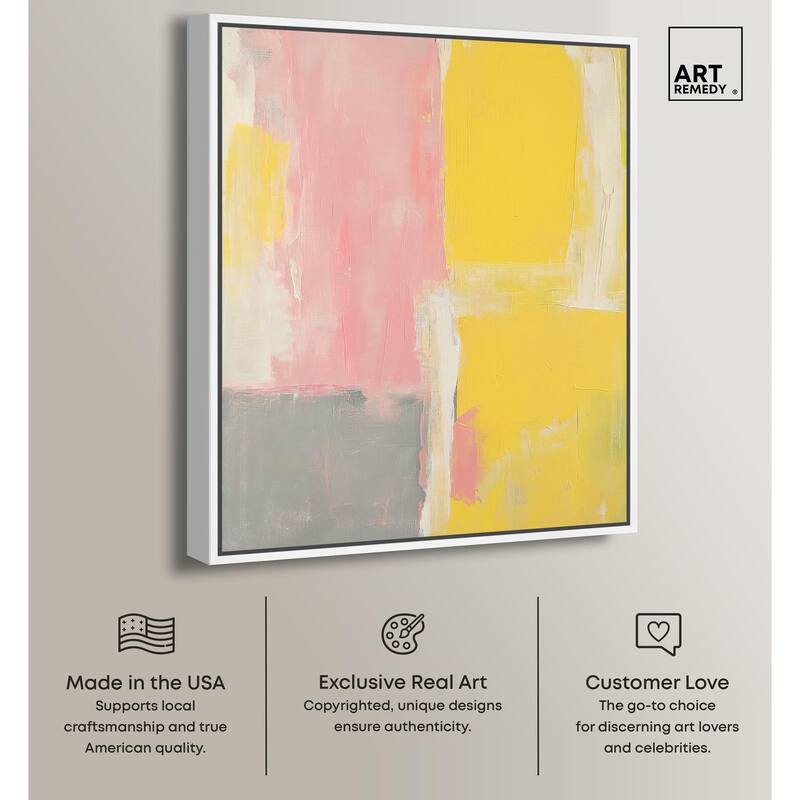 Blush and Sunshine Canvas by Art Remedy