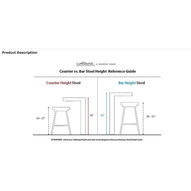Carson Carrington Visby Adjustable Bar Stool with Rounded T Footrest (Set of 2)