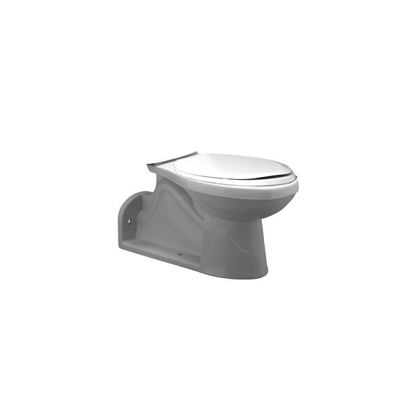 PROFLO PF1604PA Round Toilet Bowl Only with Back Outlet White On