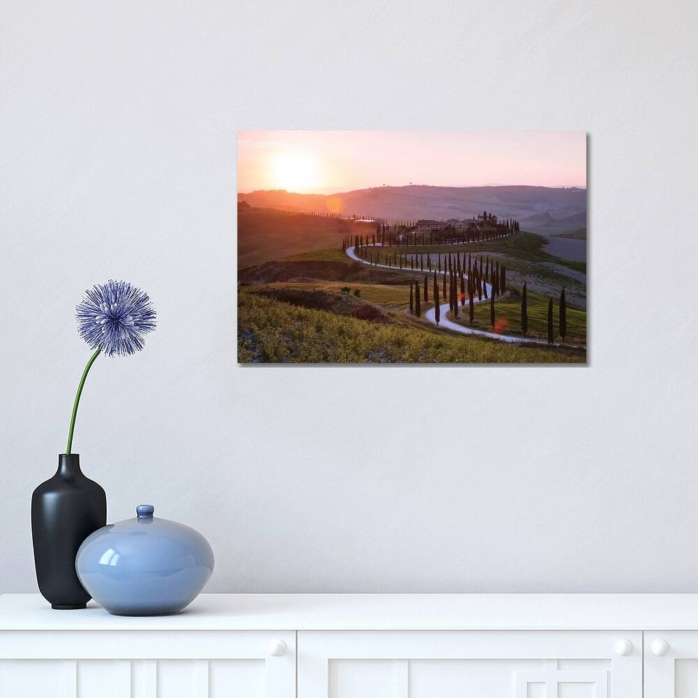 iCanvas "Sunset Over Tuscany Hills" by Matteo Colombo Canvas Print