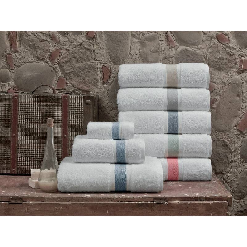 Unique Turkish Cotton 4 pcs Hand Towels - 16'x28' Hand towels