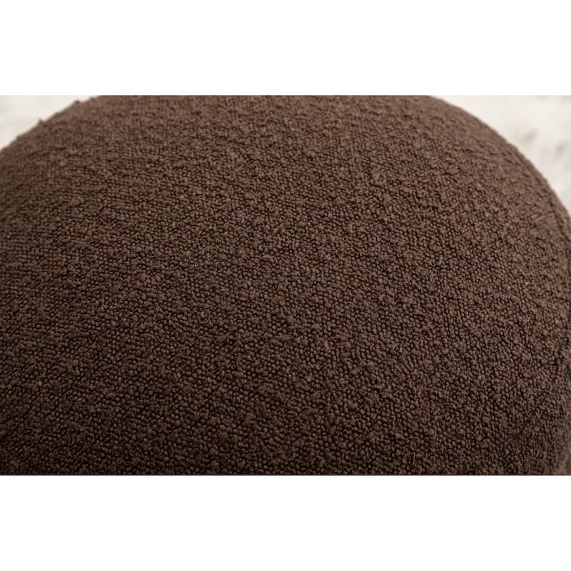 Soft Velvet Round Ottoman Footrest Stool