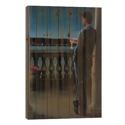 Thinking of Her Print On Wood by James Wiens - Multi-Color