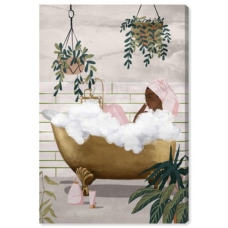 Bathtime Lounge Bathroom Art Canvas Print by Art Remedy - Bed Bath ...