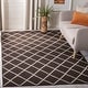 preview thumbnail 5 of 49, SAFAVIEH Handmade Flatweave Dhurries Regenia Modern Moroccan Wool Rug 3' x 5' - Brown/Ivory - Rectangle