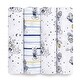 preview thumbnail 1 of 3, aden + anais essentials cotton muslin swaddle blanket 4 pack mickey stargazer