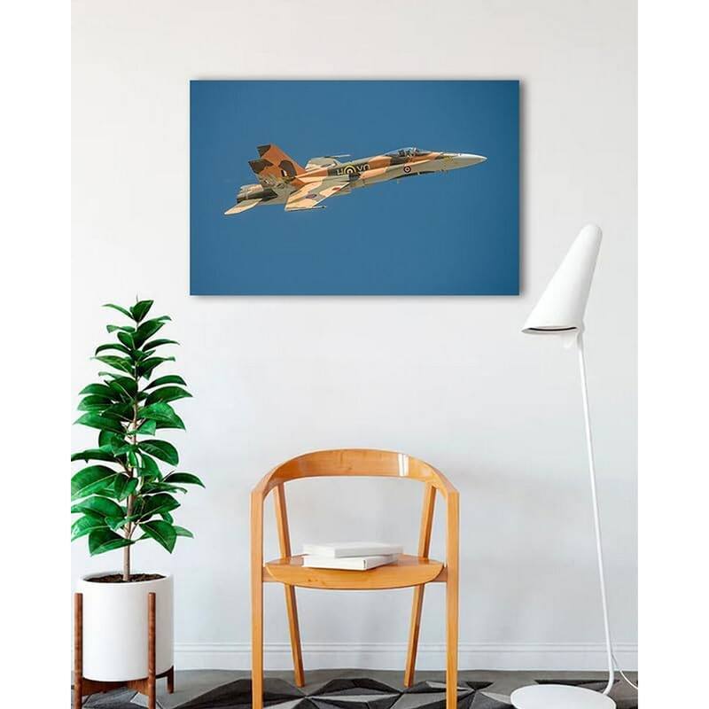 CF-18 Airplane in Flight Photography by Wayne Collamore Art Poster - Print On Demand - 24 x 36 Inch
