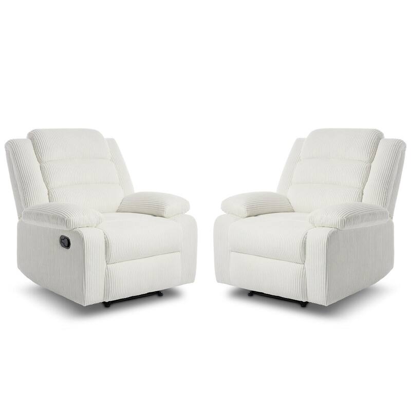 2 Set Classic and Traditional Manual Recliner Chair