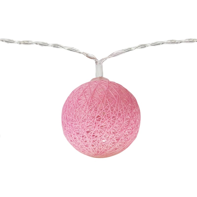 LED Multi-Color Battery-Operated Ball Christmas String Lights - 10ct
