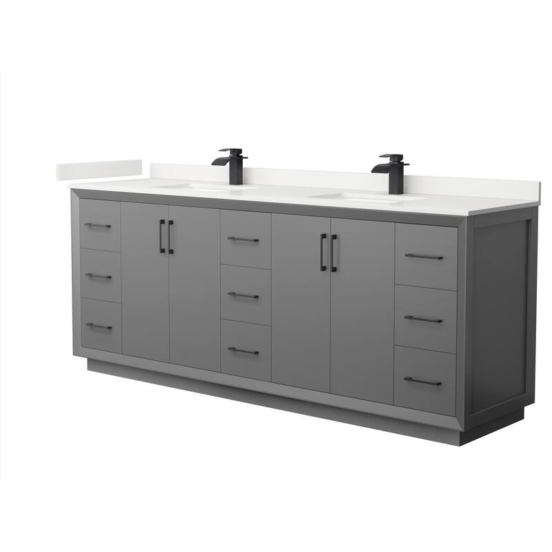 Wyndham Collection WCF414184D-QTZ-UNSMXX Strada 84" Free Standing