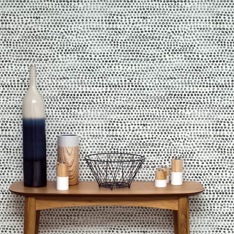 Moire Dots Removable Peel and Stick Wallpaper