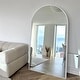 preview thumbnail 16 of 74, Modern Arched Full Length Aluminum Alloy Floor Mirror Standing Mirror 71x32 - Silver