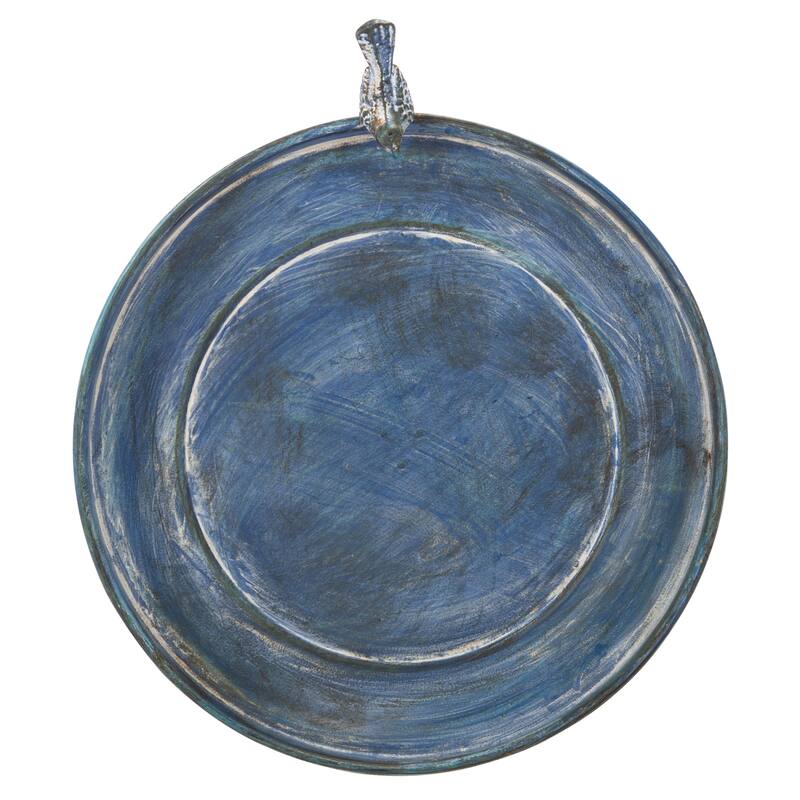 SAFAVIEH Outdoor Amya Victorian Scroll Iron Bird Bath - 16.5" W x 14.6" L x 29.1" H - 17"W x 15"D x 29"H