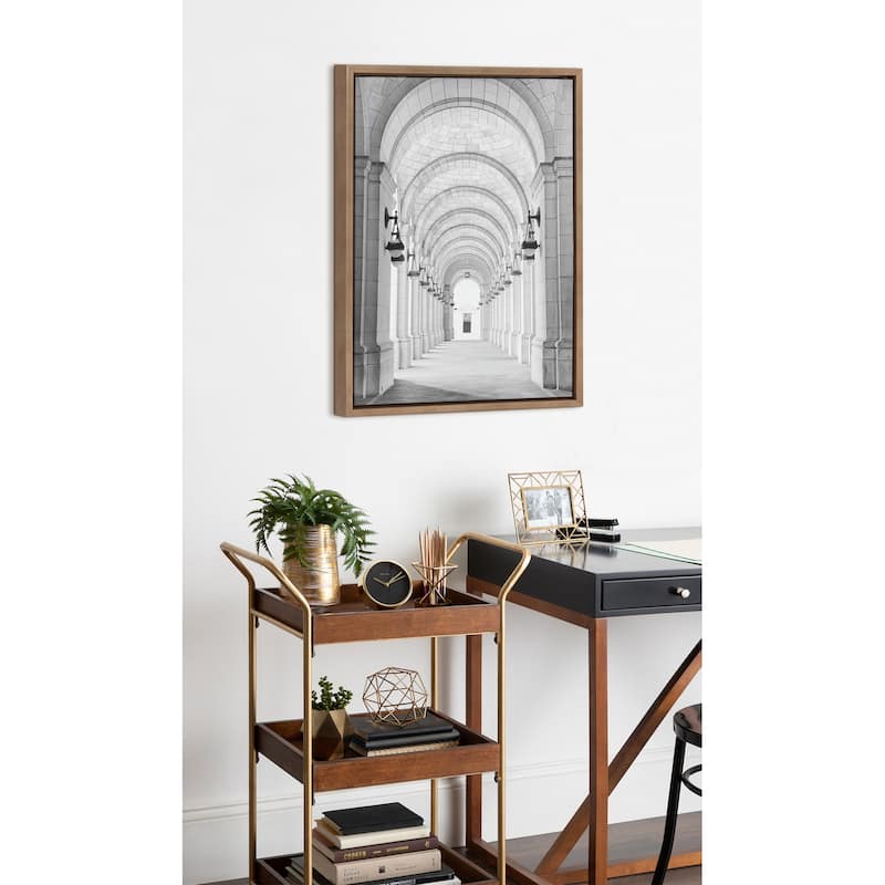 Kate and Laurel Sylvie Union Station Framed Canvas by Golie