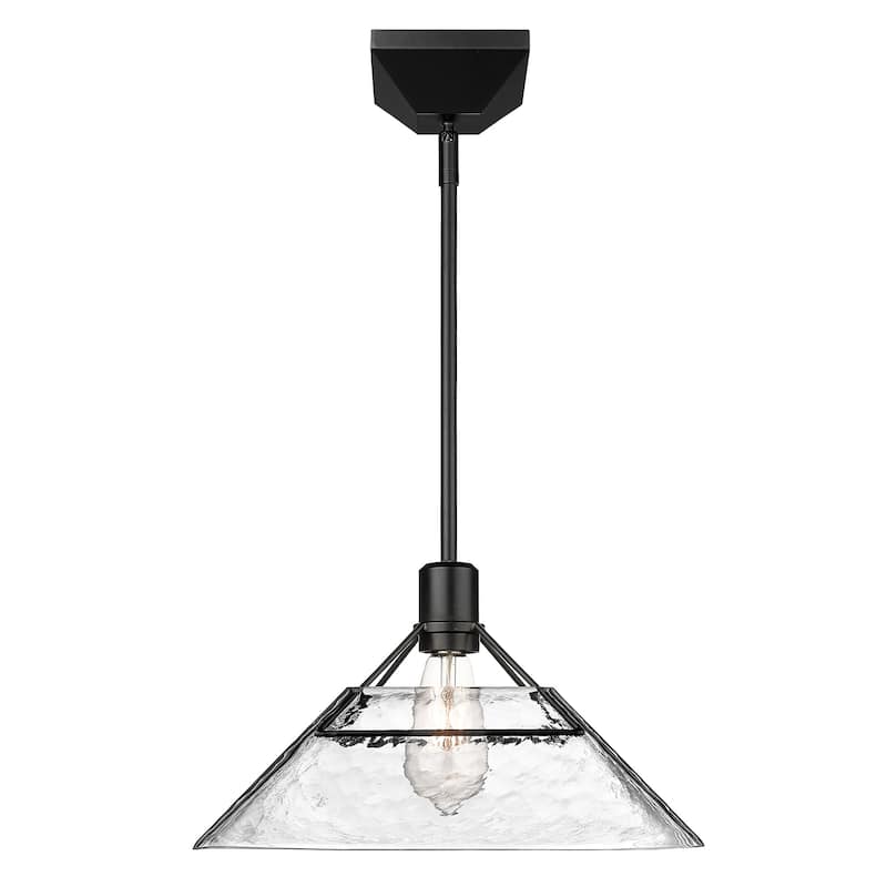 Golden Lighting Kepler 1-light Pendant in Matte Black - Matte Black