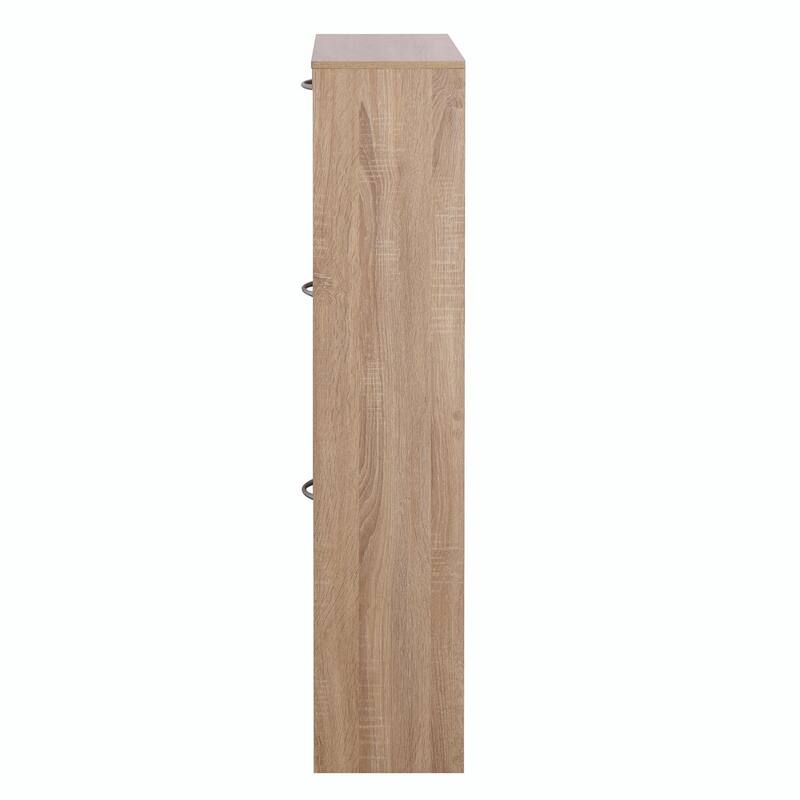 3-Drawer Shoe Storage Cabinet with 3-Tier Wood Shoe Rack