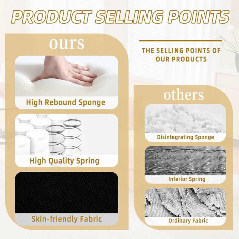 6-in-1 Folding Memory Foam Sleeper Sofa Bed Chenille Floor Chaise Lounge Couch with Side Pocket, Removable & Washable Cover