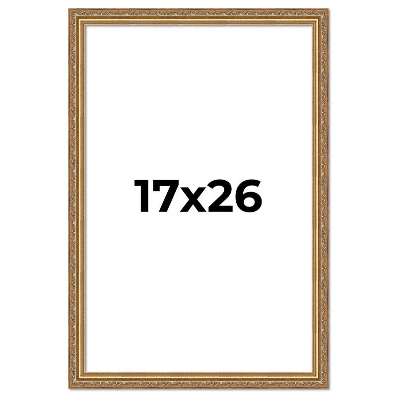 17x26 Frame Red Solid Wood Picture Frame Width 1.75 Inches | Interior Frame Depth 1 13/16 Inches